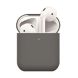 Coque en silicone airpods mats gris pour votre Apple AirPods (2019)/(2016)