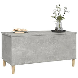 Acheter Maison Chic Tabls basse,Table Console pour salon Gris béton 90x44,5x45 cm Bois d'ingénierie -MN54131