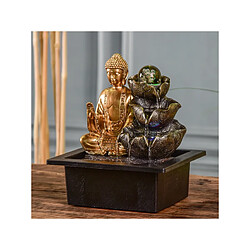 Ac-Deco Fontaine Bouddha Arya - L 17 x l 21 x H 25 cm - LED