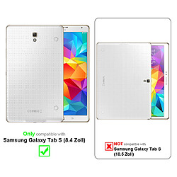 Cadorabo Verre trempé Samsung Galaxy Tab S (8.4 Zoll) Film Protection