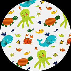 Universal Nourriture pour bébés et enfants Chaises hautes Tapis rond éclaboussure Protecteur de sol pliable antidérapant