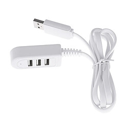 Wewoo Adaptateur HUB femelle de 1,2 m TPE USB A à 3 ports USB