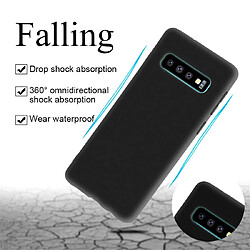 Wewoo Coque Souple Étui de protection en TPU pour Galaxy S10 + bleu foncé pas cher