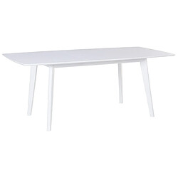 Beliani Table de salle à manger blanche 150x195 SANFORD