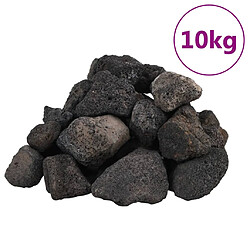 vidaXL Roches volcaniques 10 kg noir 5-8 cm