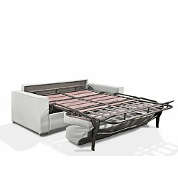 Avis Inside 75 Canapé convertible 2-3 places EXCELLENCE 120 cm matelas MEMORY 18 cm inclus polyuréthane blanc cassé