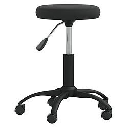 vidaXL Tabouret de massage Velours Noir