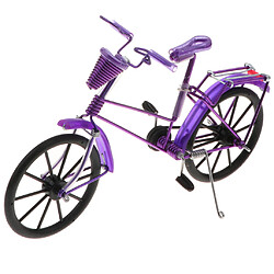 Avis Vélo modèle en aluminium au 1:10 avec panier jouet artisanal violet