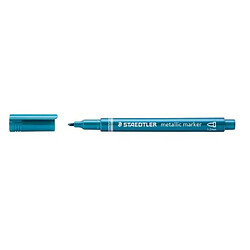 Avis Marqueur Staedtler Metallic pointe ogive fine 2,7 mm couleurs assorties - Pochette de 5