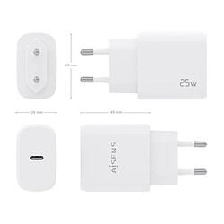 Avis ? Aisens A110-0756 Chargeur mural - 25W · USB Type C · Blanc