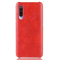 Wewoo Coque antichoc Litchi Texture PC + PU pour Xiaomi Mi 9 SE (rouge)