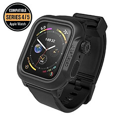 Catalyst Coque pour Apple Watch Série 4 Waterproof avec Bouton Latéral Tactique Noir