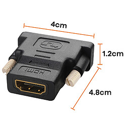 Acheter Avizar Convertisseur Vidéo HDMI Femelle vers DVI Mâle Bidirectionnel Noir Plaqué Or