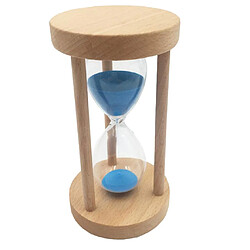 Acheter Sablier en bois rond cadre sablier pour enfants cadeau Home Decor Blue 25min