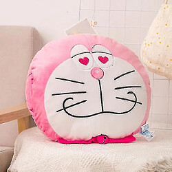 Universal 34cm kawaii doraemon moelleuse oreiller main chauffeur en peluche moelleux coussin de chat mignon (rose)