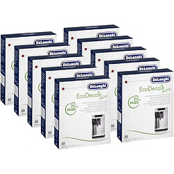 Lot de 10 détartrants delonghi (12 x 100 ml) pour machines à café