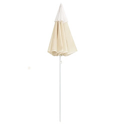 Avis ComfortXL Parasol D'extérieur Avec Mât En Acier Sable 180 Cm