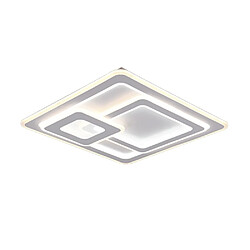 Lumière Semi Plafonnier LED Moderne 76W Blanc Mat 2700-6000K Télécommande