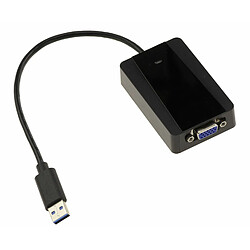 Kalea-Informatique Carte graphique externe USB3 vers VGA avec support écrans larges