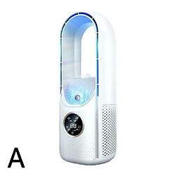 Avis (Blanc) Refroidisseur d'Air Portable Ventilateur Électrique Sans Feuilles Minuterie Silencieuse à 6 Vitesses