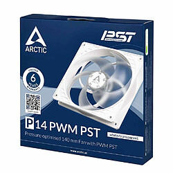 Avis ARCTIC P14 PWM PST - Ventilateur boîtier 140mm, contrôle PWM et câble PST, blanc transparent