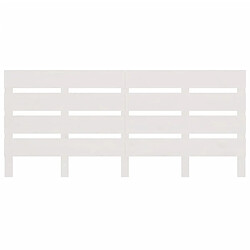 Avis Maison Chic Tête de lit moderne pour chambre - Décoration de lit Blanc 160x3x80 cm Bois massif de pin -MN91603