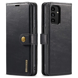 Etui en PU DG.MING magnétique avec support noir pour votre Samsung Galaxy A13 4G