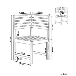 Avis Beliani Chaise de jardin TREIA Bois Bois clair