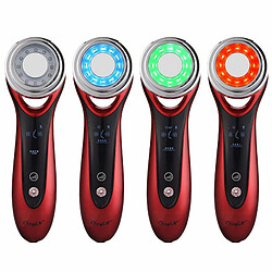 Justgreenbox Face Lifting Heat Red Blue Light Cleaner Deep Cleansing Home Skin Care Beauty Instrument Device