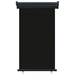 Maison Chic Auvent latéral de balcon | Store extérieur | Auvent solaire 105x250 cm noir -GKD21739