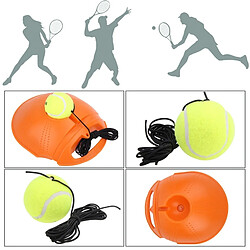 Wewoo Ballon pour débutant, couleur aléatoire Entraîneur de tennis Set Rebound Plinthe Self-study Pratique Outil de formation Équipement Sport Exercice pas cher