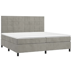 Avis Sommier à lattes,Cadre à lattes de lit pour Adulte matelas et LED Gris clair 200x200 cm -MN22912