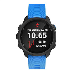 Wewoo Bracelet pour montre connectée de en silicone Smartwatch Garmin Forerunner 245 bleu ciel