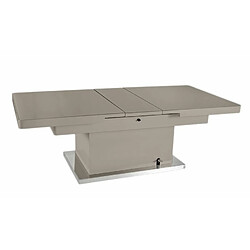 Inside 75 Table basse relevable extensible JET SET taupe