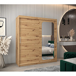 Abiks Meble Armoire PROMO T2 À Portes Coulissantes 200/180/62 2 Portes (Artisan/Artisan)