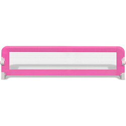 Avis vidaXL Barrière de lit pour enfants 150 x 42 cm Rose