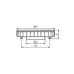 Kanlux Ampoule LED GX53 9W équivalent à 57W - Blanc du Jour 6000K pas cher