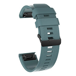 Bracelet en silicone souple vert clair pour votre Garmin Fenix 6X/6X Pro/Fenix 5X/Fenix 5X Plus 26mm