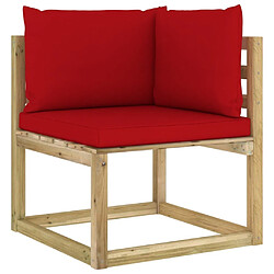 Acheter Maison Chic Salon de jardin 10 pcs + coussins - Mobilier/Meubles de jardin - Table et chaises d'extérieur bois de pin imprégné -MN58877