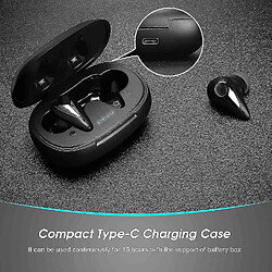 Avis Universal Écouteurs sans câlins - Bluetooth 5.0 véritable casque stéréo sans fil Contrôle tactile avec charge de type C