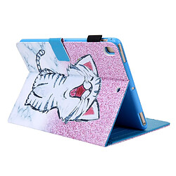 Acheter Etui en PU avec porte-carte chat mignon pour votre Apple iPad 10.2 (2019)/Air 10.5 pouces (2019)/Pro 10.5 pouces (2017)