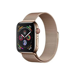 Apple Série 4 Montre Connectée WatchOS 5 44mm Résistant à l'Eau Acier Inoxydable Or