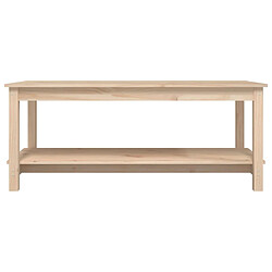 ComfortXL Table Basse 110x55x45 Cm Bois Massif De Pin pas cher