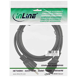 InLine Câble d'alimentation, prise japonaise vers IEC, noir, 0,5 m