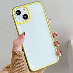 Coque en TPU + acrylique bicolore jaune pour votre iPhone 13 6.1 pouces