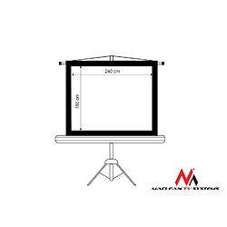 Ecran de projection sur pied 120"" 4:3 240x180 Maclean MC-608