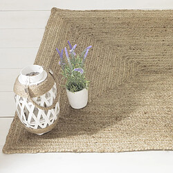 Avis Atmosphera, Createur D'Interieur Tapis en jute naturel Poésie - L. 170 x l. 120 cm - Couleur lin