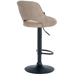 Non Tabouret de bar Milet tissu noir pas cher