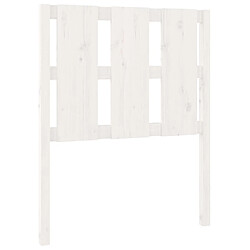 vidaXL Tête de lit Blanc 80,5x4x100 cm Bois massif de pin