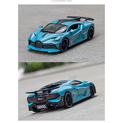 Universal 1: 32 Bugatti Veyron Divo Alliage Voiture Modèle Jouet Métal Moulé Tirer Véhicule Jouet Voiture Cadeau Enfant Garçon & 124 ; Moulé Voiture Jouet.(Bleu)